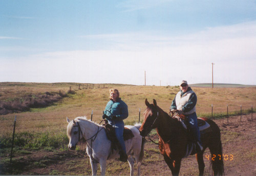 Hoffmann Ranch Branding, 2003 - Kathleen and Toni