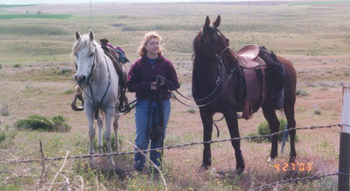 Hoffmann Ranch Branding, 2003 - Kathleen Holdin' On